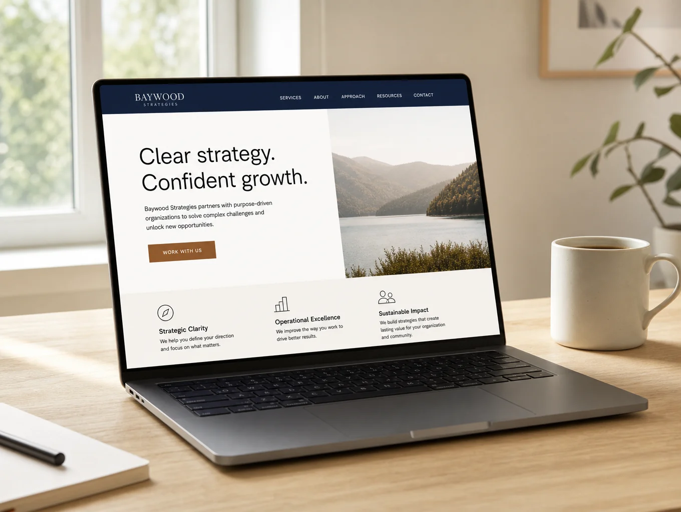 Landingpage Design mit klarem Call-to-Action