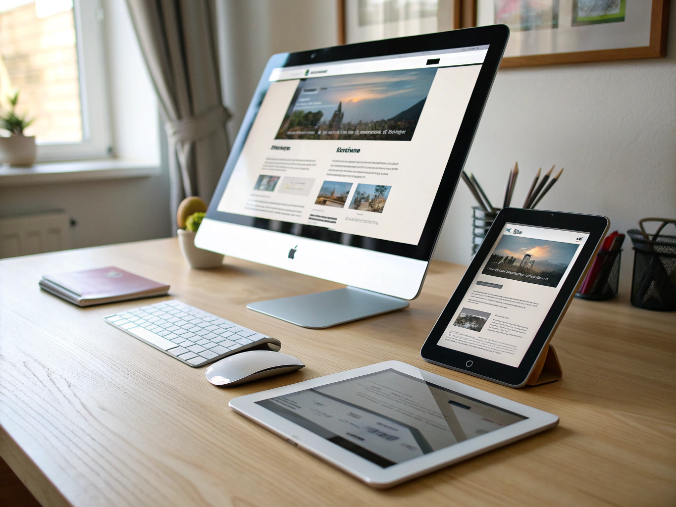 Modernes Webdesign auf verschiedenen Endgeräten